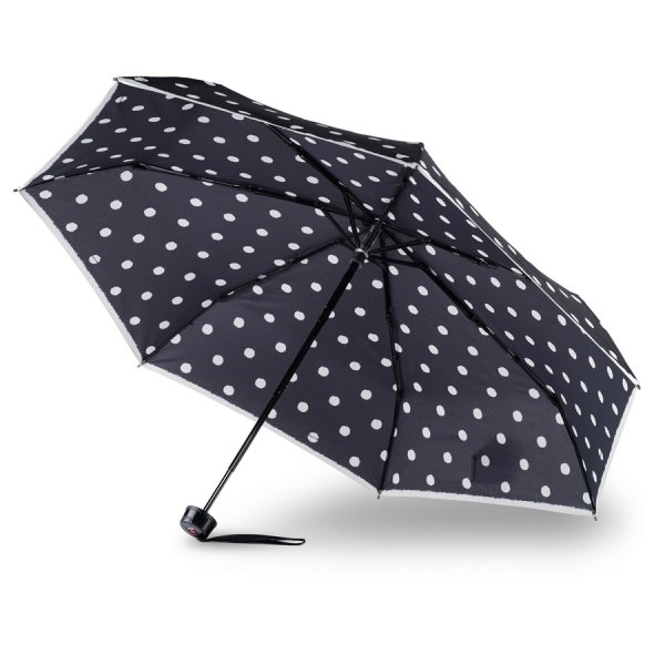 Зонт Knirps механический T.020 Small Manual DOT ART BLACK 95 3020 4901. Интернет магазин Гранд Багаж 