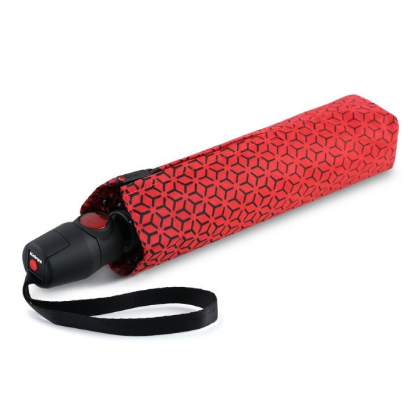 Зонт Knirps автомат T.200 Medium Duomatic FOCUS RED ECOREPEL 95 3201 8554. Интернет магазин Гранд Багаж 