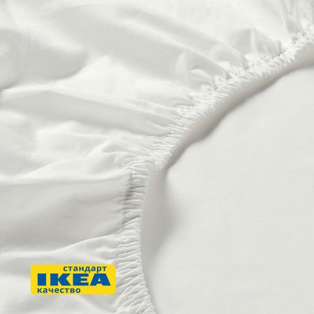 Простыня на резинке 160x200, белая ViGrand УЛЬВИДОРО 