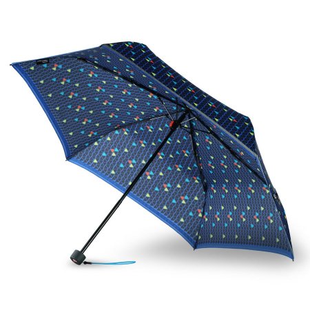 Зонт Knirps механический X.050 Rookie Manual TRIPLE BLUE REFLECTIVE 95 6050 8539. Интернет магазин Гранд Багаж 