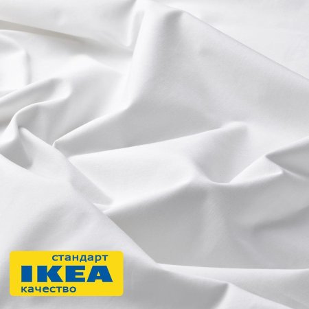 Простыня прямая ДВАЛИЯ (ИКЕА DVALA) 150х260, белый, миткаль KL-87974736. Интернет магазин Гранд Багаж 