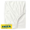 Простыня на резинке УЛЬВИДОРО (ИКЕА УЛЛЬВИДЕ) 120x200, белый, поплин KL-10345346