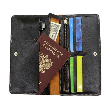 Бумажник путешественника RS КО-2-RS/черн. Интернет магазин Гранд Багаж 