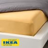 Простыня прямая НАТЕСМИО (ИКЕА NATTJASMIN) 240x260, желтый, сатин KL-543484. Интернет магазин Гранд Багаж 