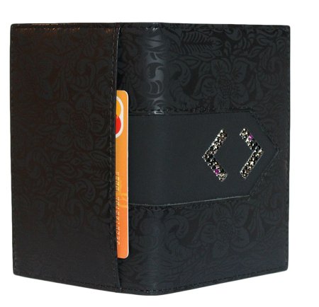 Обложка для паспорта Kniksen ОП-16-lancetta-black. Интернет магазин Гранд Багаж 