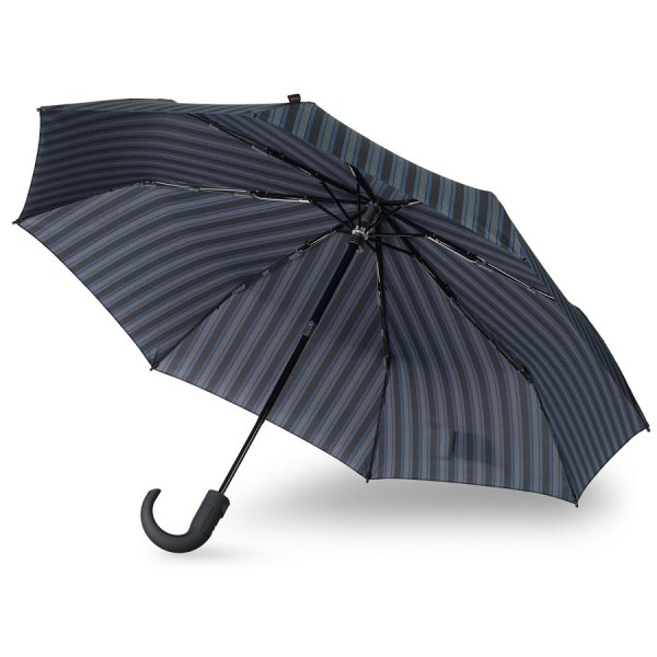 Зонт автомат Knirps T.260 Medium Duomatic Crook Handle 2LINE UP BLACK ECOREPEL 95 3260 8499-uc. Интернет магазин Гранд Багаж 