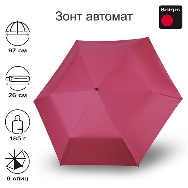 Зонт Knirps автомат U.200 Ultra Light Medium Duomatic LOVE 95 2200 8702