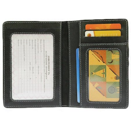 Обложка для автодокументов Apache ОВ-А/черн. Интернет магазин Гранд Багаж 