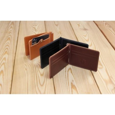 Зажим для денег мужской из натуральной кожи ОК-S/коричневый STOP RFID. Интернет магазин Гранд Багаж