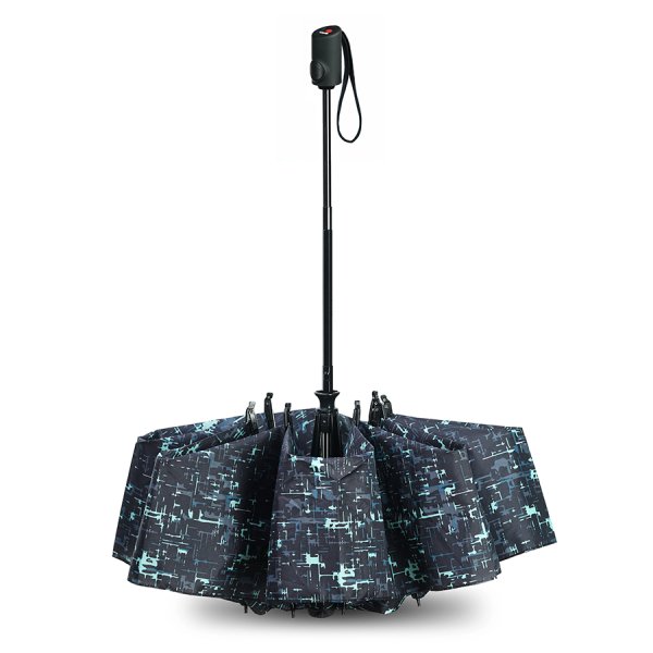 Зонт Knirps автомат Re³ Duomatic STRUCTURE MINT WITH BLACK HANDLE 95 6200 86844. Интернет магазин Гранд Багаж 