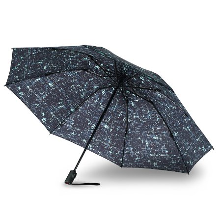 Зонт Knirps автомат Re³ Duomatic STRUCTURE MINT WITH BLACK HANDLE 95 6200 86844. Интернет магазин Гранд Багаж 