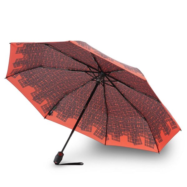 Зонт Knirps автомат T.200 Medium Duomatic HAPPA FIRE UV PROTECTION ECOREPEL 95 3201 8467. Интернет магазин Гранд Багаж 