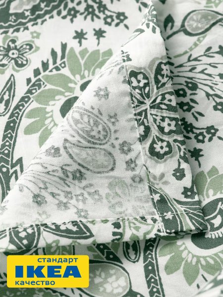 Простыня прямая РОДЖЕРСИЯ (ИКЕА RODGERSIA) 240x260, зеленый KL-07410880. Интернет магазин Гранд Багаж 
