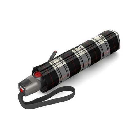 Зонт Knirps автомат T.200 Medium Duomatic CHECK BLACK AND WHITE 95 3201 5280. Интернет магазин Гранд Багаж 