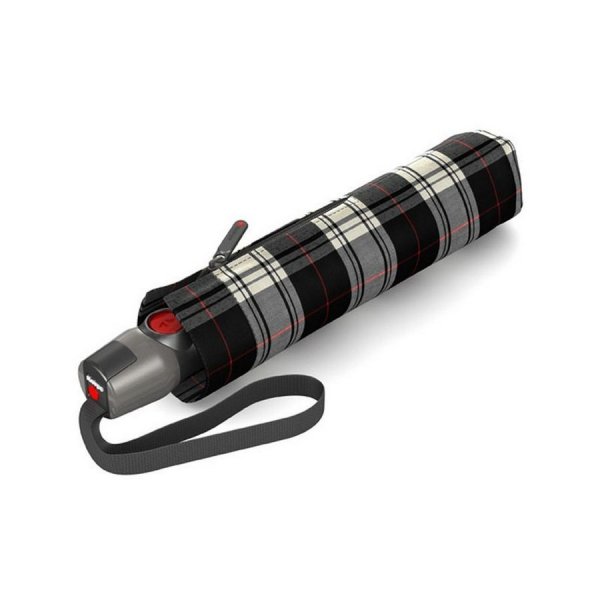 Зонт Knirps автомат T.200 Medium Duomatic CHECK BLACK AND WHITE 95 3201 5280. Интернет магазин Гранд Багаж 