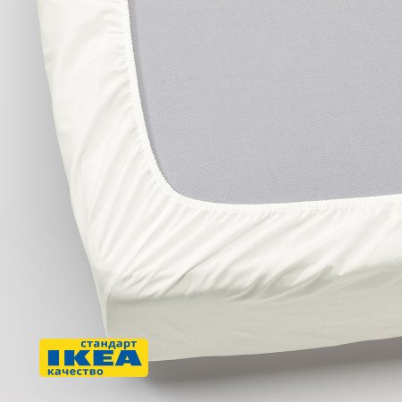 Простыня на резинке 160x200, белая ViGrand УЛЬВИДОРО 