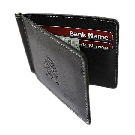 Зажим для денег мужской из натуральной кожи. Apache ОК-А/черн. Интернет магазин Гранд Багаж 