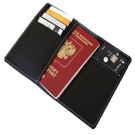 Обложка для паспорта STOP RFID ОП-S/черн. Интернет магазин Гранд Багаж 