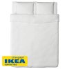 Пододеяльник 2-сп., 2 наволочки ФРАГМА (ИКЕА ФЭРГМОРА) 200x200/50x70, белый, бязь KL-40389495. Интернет магазин Гранд Багаж 