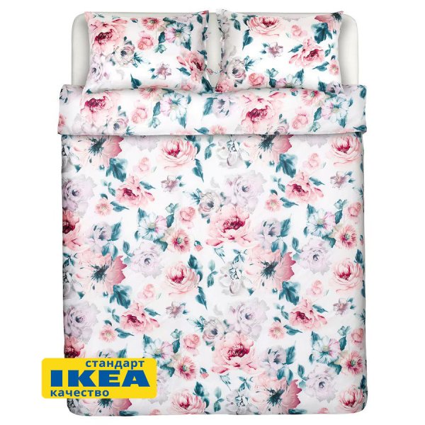 Комплект евро постельного белья из 100% лиоцелла ViGrand ПЛАТАН. Аналог ИКЕА ПЛАТТМАЛ. Интернет магазин Гранд Багаж 