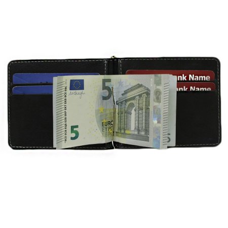 Зажим для денег мужской из натуральной кожи. Apache ОК-А/черн. Интернет магазин Гранд Багаж 