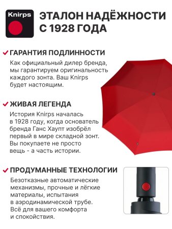 Зонт Knirps автомат TIMBER duomatic BREEZE AMBER 95 4230 8912. Интернет магазин Гранд Багаж 