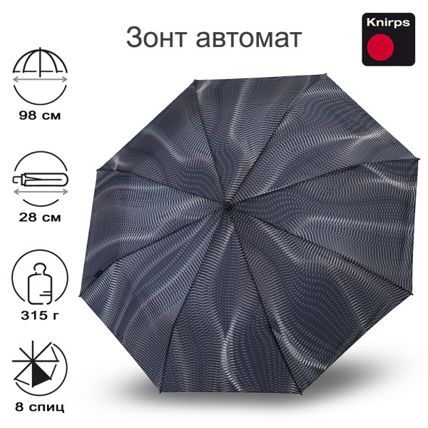 Зонт Knirps автомат T.200 Medium Duomatic SOUND MOON 95 3201 8622