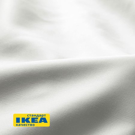 Простыня на резинке ПЛАТАН (ИКЕА ПЛАТТМАЛ) 180x200, белый, сатин, лиоцелл KL-50102030. Интернет магазин Гранд Багаж 