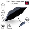 Зонт Knirps механический X4U ultra light slim manual HARBOR WITH BLACK HEAT SHIELD WITH EVA CASE 95 6030 89203