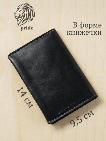 Обложка для паспорта VIGRANA Pride черный ОП-2-П/черн. Интернет магазин Гранд Багаж 