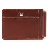Зажим для денег мужской из натуральной кожи ОК-S/коричневый STOP RFID. Интернет магазин Гранд Багаж
