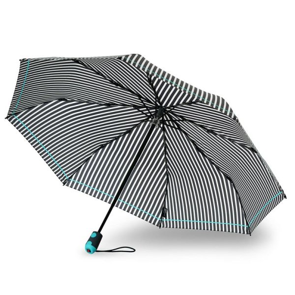 Зонт Knirps автомат E.200 Medium Duomatic STRIP STRAP BLUE 95 1200 8280-uc. Интернет магазин Гранд Багаж 