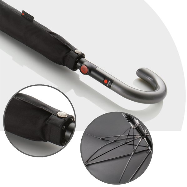 Зонт-трость Knirps полуавтомат T.903 Extra Long Automatic BLACK 96 3903 1000. Интернет магазин Гранд Багаж 