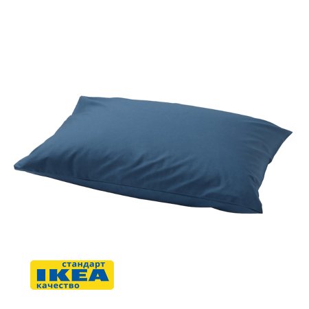 Наволочка 50х70 темно-синяя УЛЬВИДОРО, аналог IKEA УЛЛЬВИДЕ