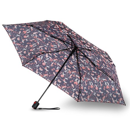 Зонт Knirps автомат U.200 Ultra Light Medium Duomatic EMBRACING BLACK 95 2200 8673. Интернет магазин Гранд Багаж 