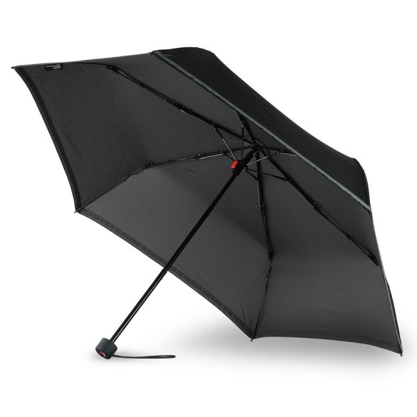 Зонт Knirps механический X.050 Rookie Manual BLACK REFLECTIVE 95 6050 1000. Интернет магазин Гранд Багаж 