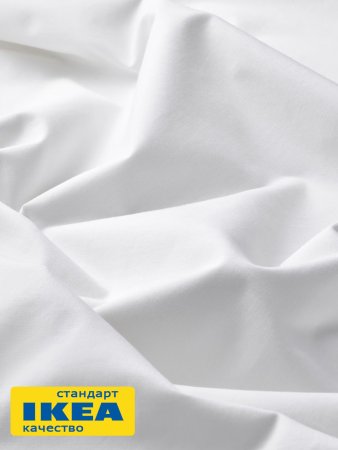 Простыня на резинке ДВАЛИЯ (ИКЕА DVALA) 200x200, белый, миткаль KL-77201558. Интернет магазин Гранд Багаж 