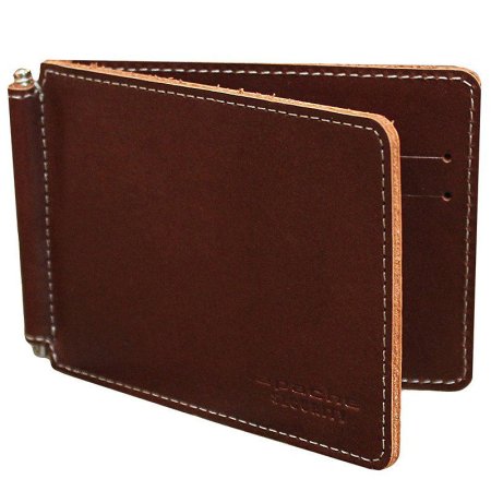 Зажим для денег мужской из натуральной кожи ОК-S/коричневый STOP RFID. Интернет магазин Гранд Багаж