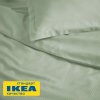 Пододеяльник 1,5-сп., наволочка ЛАКЕНИЯ (ИКЕА LÄKEVÄNDEROT) 150x200/50x70, светлый серо-зеленый KL-27454237. Интернет магазин Гранд Багаж 