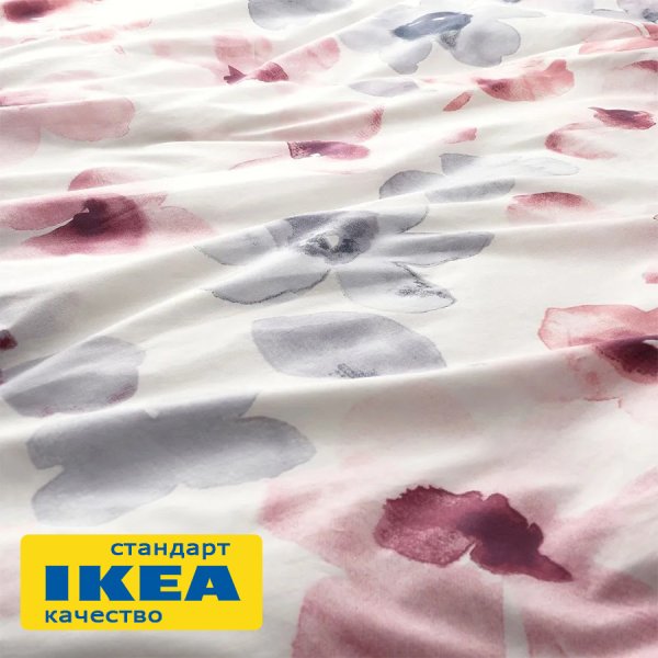 Простыня на резинке ЛАПНИР (ИКЕА ЛАПНИКЛАР) 180x200, разноцветный, поплин KL-72457310. Интернет магазин Гранд Багаж 